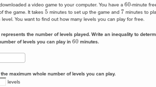 Inequality examples word problems