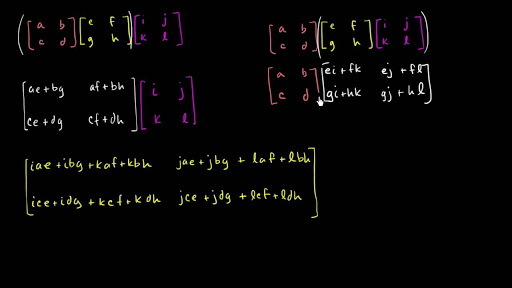 Watch Properties of matrix multiplication episodes from Khan Academy on ...