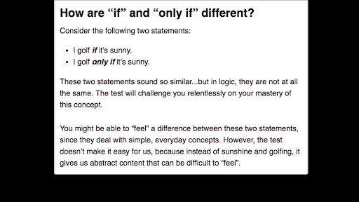 The Logic Of If Vs Only If Article Khan Academy