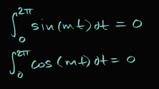 Integral of sin mt and cos mt