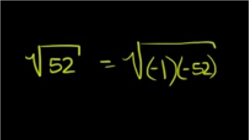 Simplifying roots of negative numbers (video)