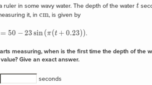 Modeling With Sinusoidal Functions Phase Shift Practice Khan Academy