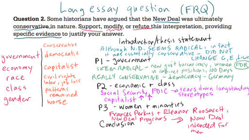 Apush essay prompts middle