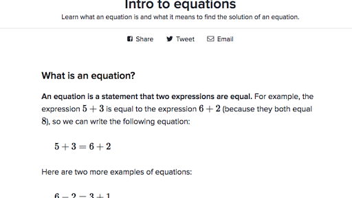 Intro To Equations Article Khan Academy