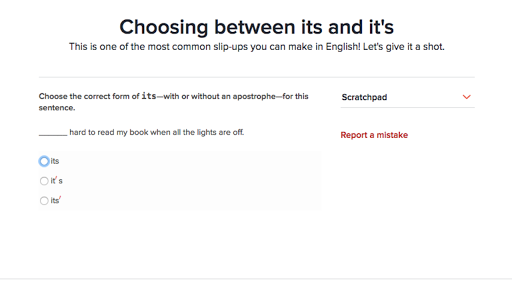 Choosing Between Its And It S Practice Khan Academy