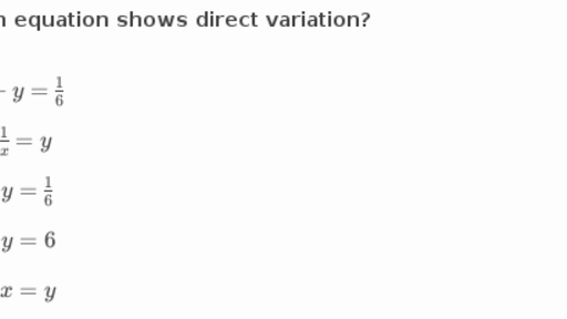 direct and inverse variation formula