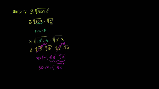 9.2: Simplifique as raízes quadradas - Global