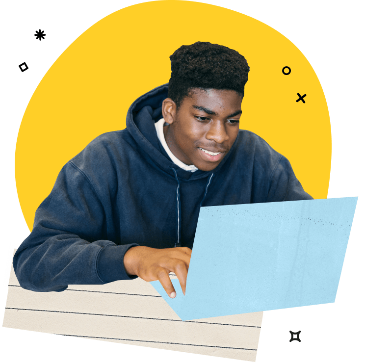 Un estudiante preparándose para el SAT digital