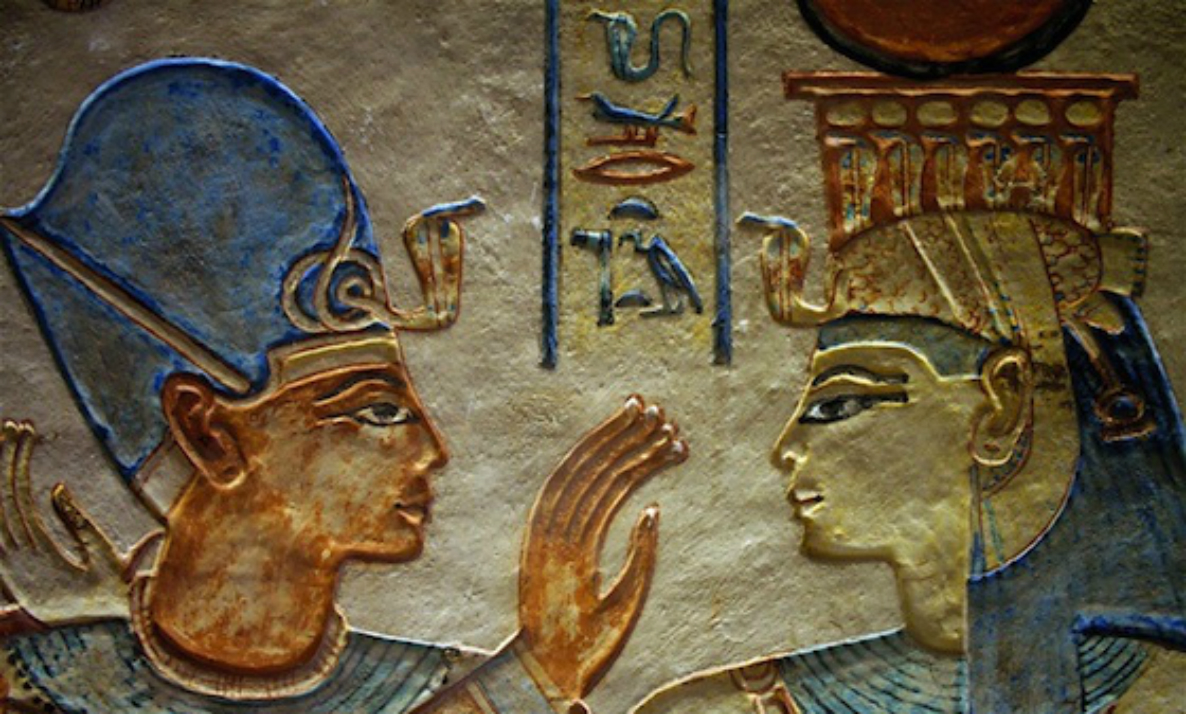 ancient egyptian paintings pharaoh