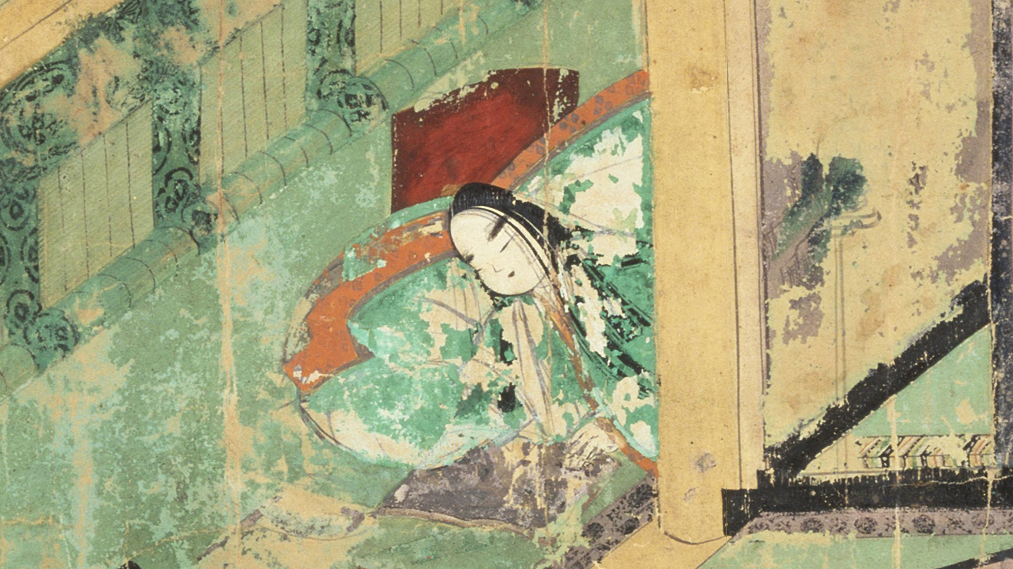 【未使用】The Tale of Genji Scroll「源氏物語絵巻」英文版 Illustrated scroll from the Tale of Genji (article) | Khan