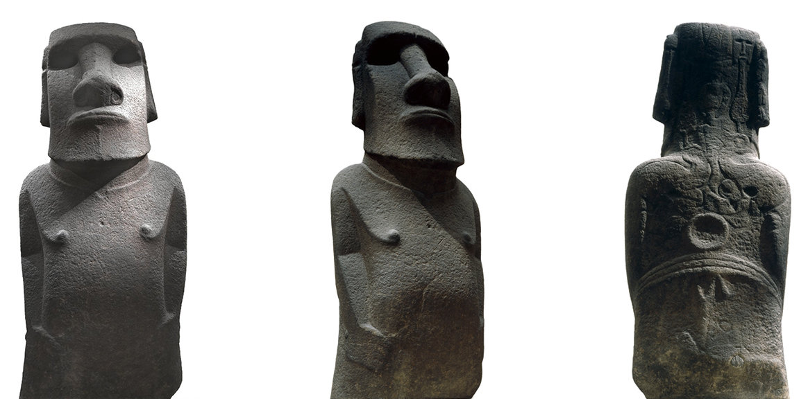 Moai statue wearing a turban