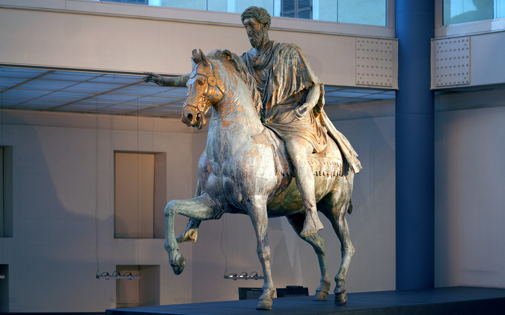 Brass Horse Head Statue / Mid Century Modern / Equestrian Statue