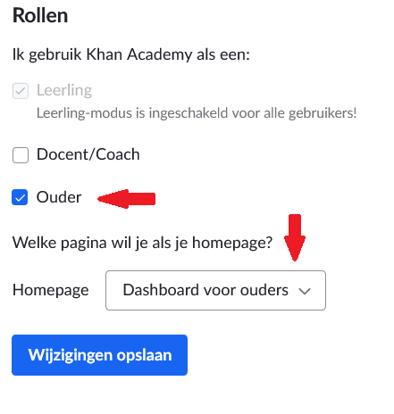 Khan Academy homepage