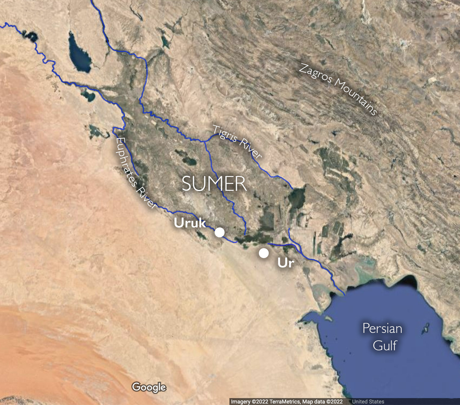 Map showing approximate locations of major archaoelogical traditions in