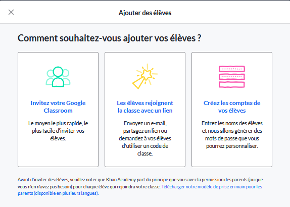 Ajouter des élèves