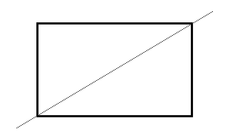 Rectangle Box With Lines Of Symmetry