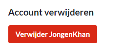 Account verwijderen
