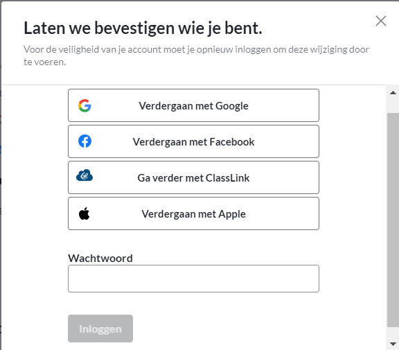 Laten we bevestigen wie je bent