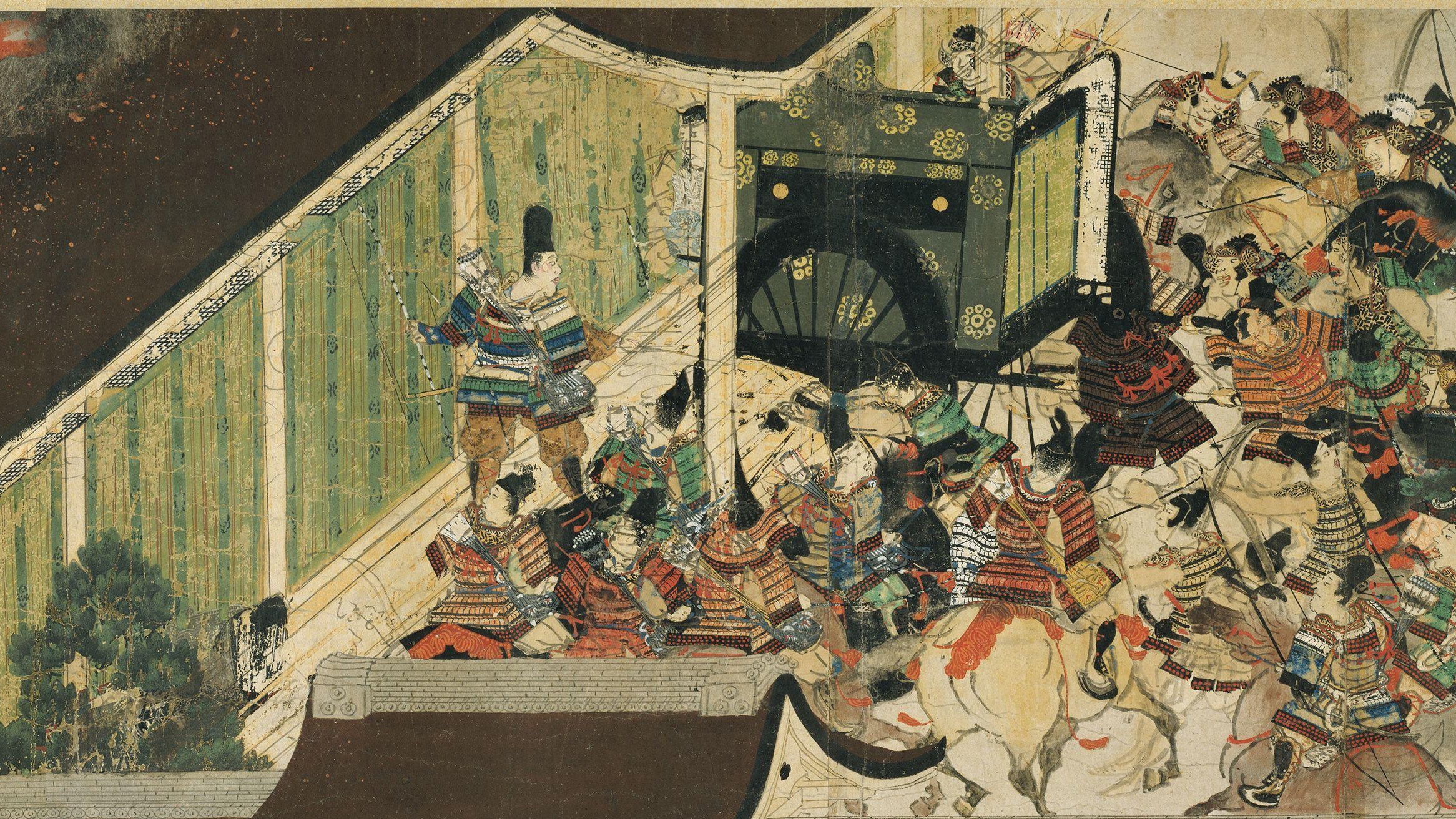 洋書 Night Procession Utagawa Hiroshige | Night Rain at Karasaki, from the series