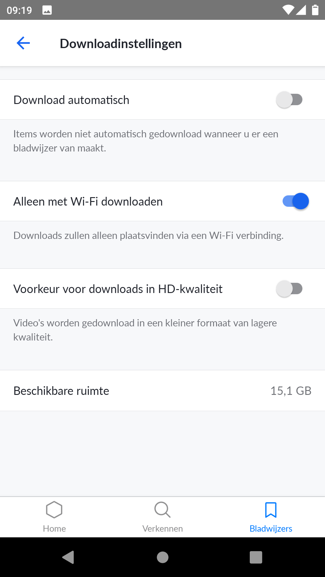Schermafbeelding Khan Academy Android app downloadinstellingen