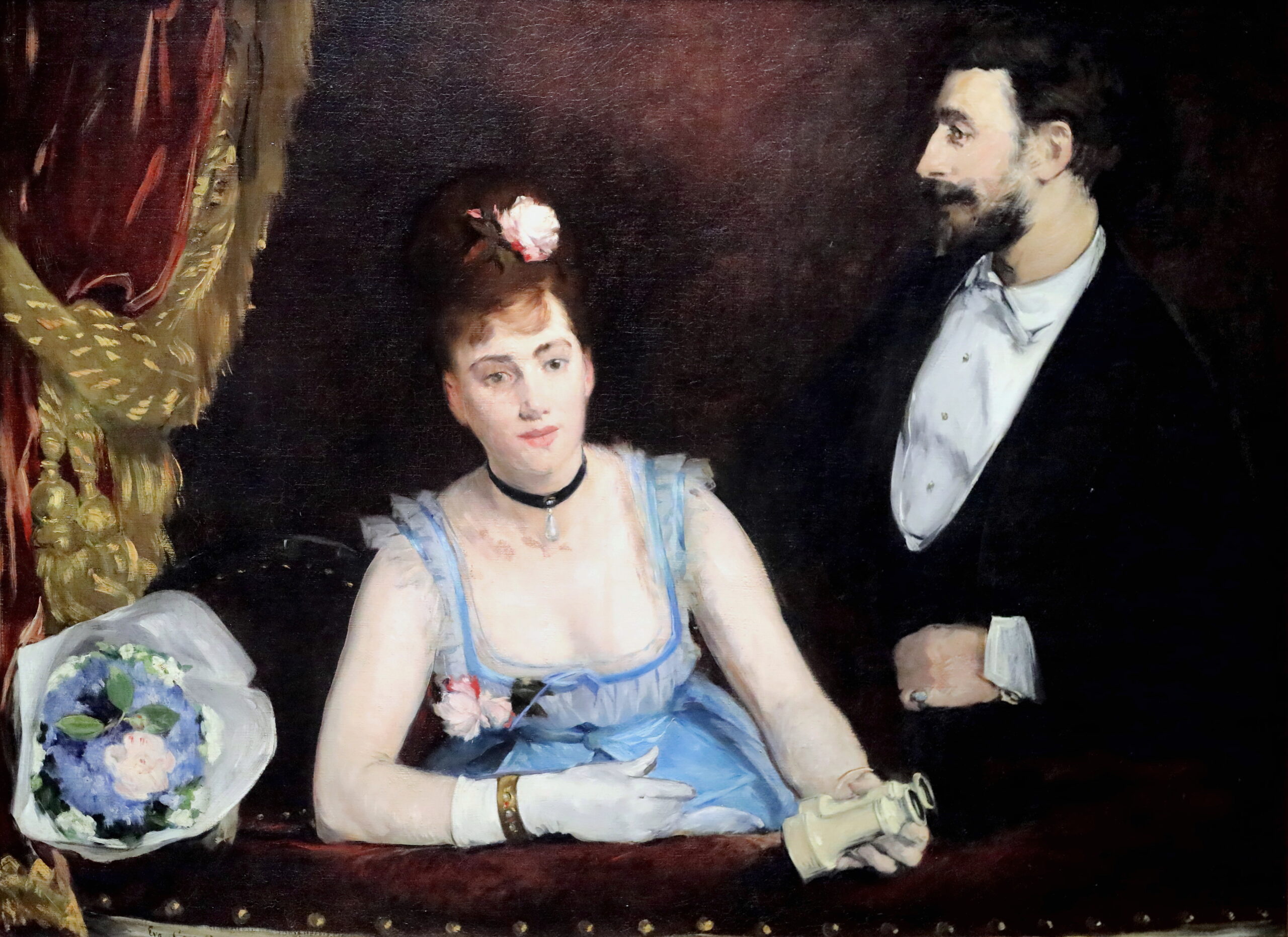 Eva Gonzalès, A Loge at the Théâtre des Italiens (article) | Khan