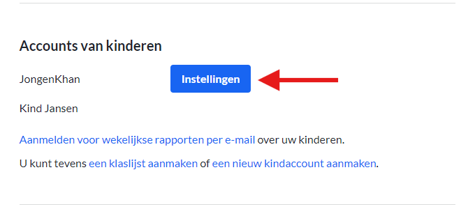 Accounts van kinderen