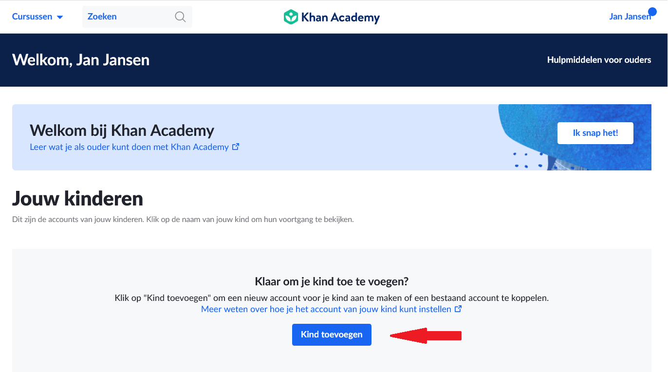 Kind toevoegen
