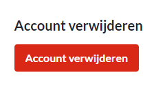 Account verwijderen
