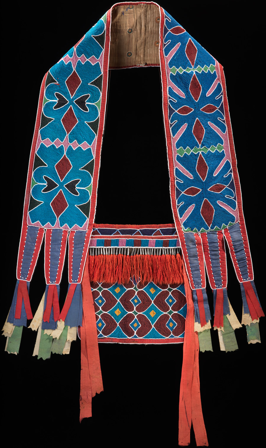 Ojibwe Loom Beaded Bandolier Bag Strap