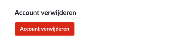 Account verwijderen