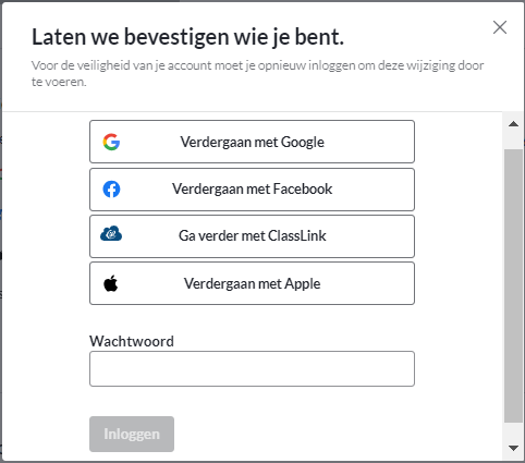 Laten we bevestigen wie je bent