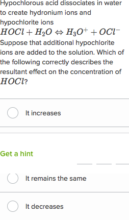 Acid Base Equilibrium Practice Test