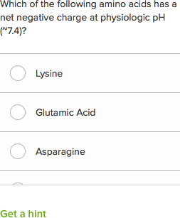 Amino Acids And Proteins Questions Practice Khan Academy