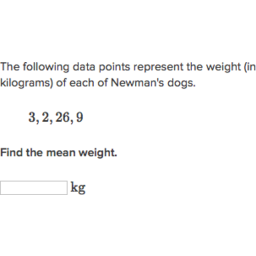 calculating the mean practice