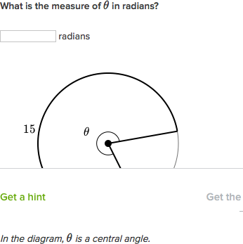 Radians Arc Length Practice Circles Khan Academy