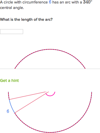 Arc Length Practice Circles Khan Academy