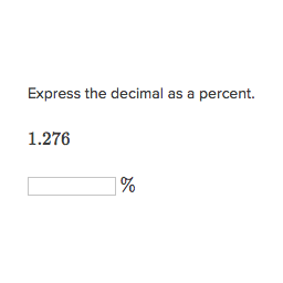 How to write decimals as percents