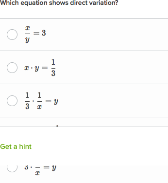 direct and inverse variation formula