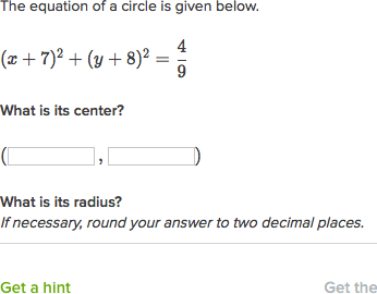 How to write an equation for half a circle