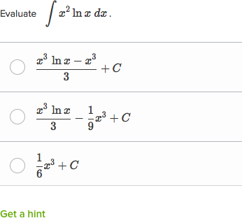 Integration By Parts Practice Khan Academy