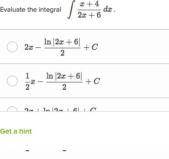 Integration With Partial Fractions Practice Khan Academy