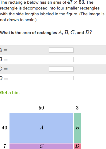 Multiply 2 Digit Numbers With Area Models Practice Khan Academy