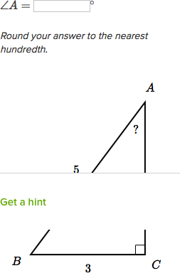 angles find trig angle right triangle solve functions finding