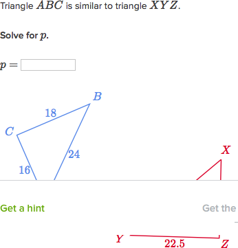 Solve Similar Triangles Basic Practice Khan Academy