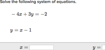 Systems Of Equations With Substitution Practice Khan Academy