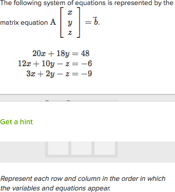 solving simultaneous equations using matrices 3x3