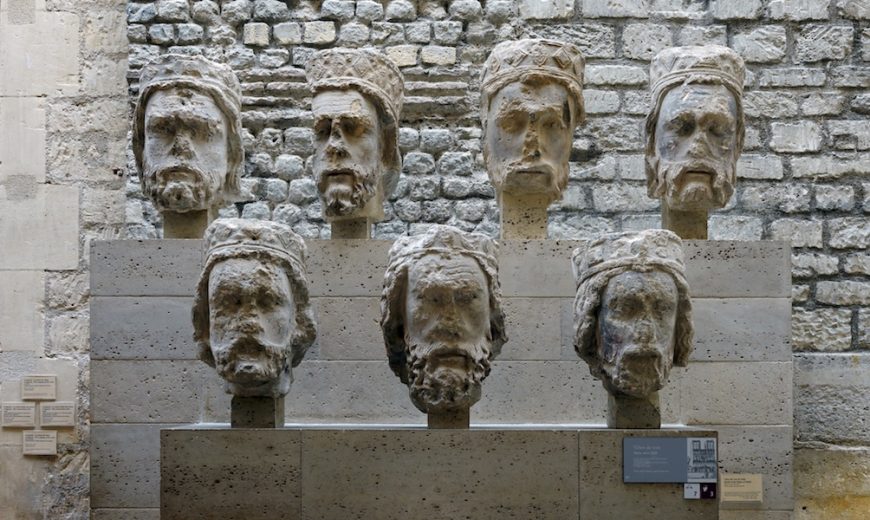 Heads of Kings from the façade of Notre Dame, Paris, today on display at the Cluny Museum, Paris (photo: Steven Zucker, CC BY-NC-SA 4.0)