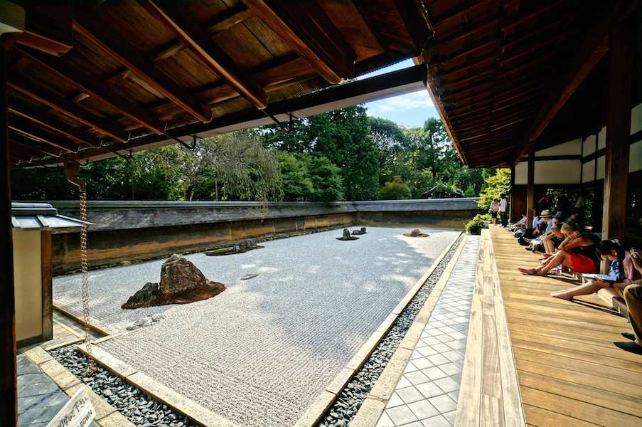Ryōanji Peaceful Dragon Temple, Dry Landscape Garden Ryoanji