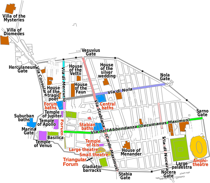 tourist map of herculaneum