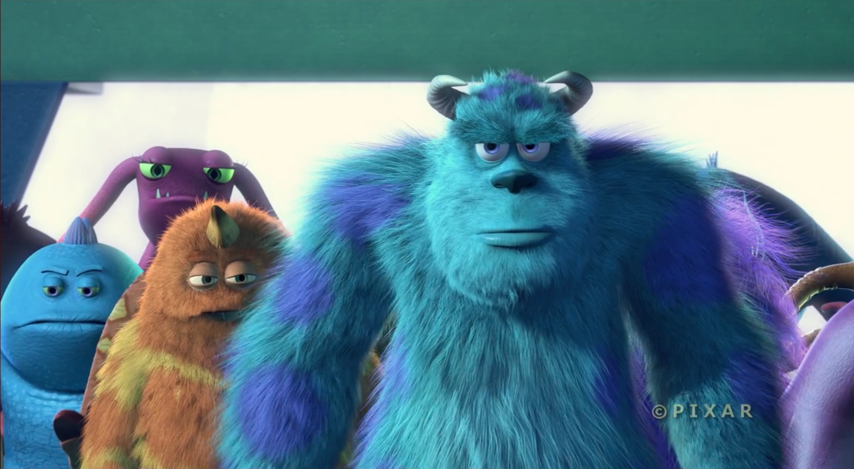 Close shot from Monsters Inc.